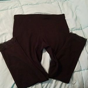 Lace trim Leggings